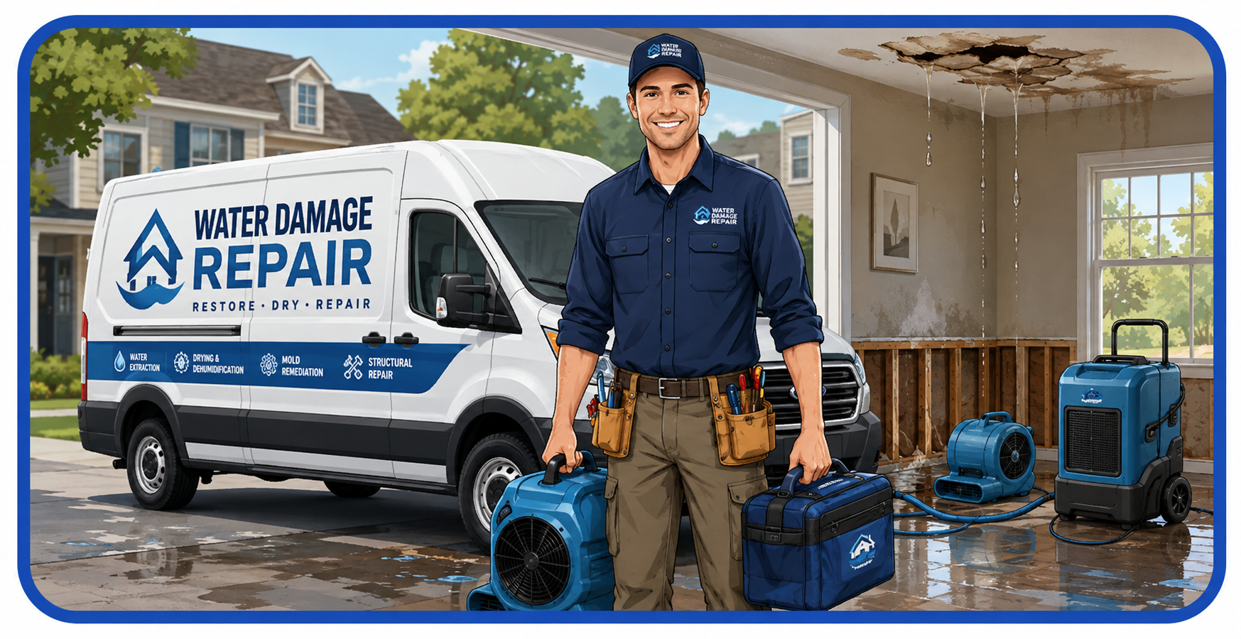 Professional Burst Pipe Water Damage Service